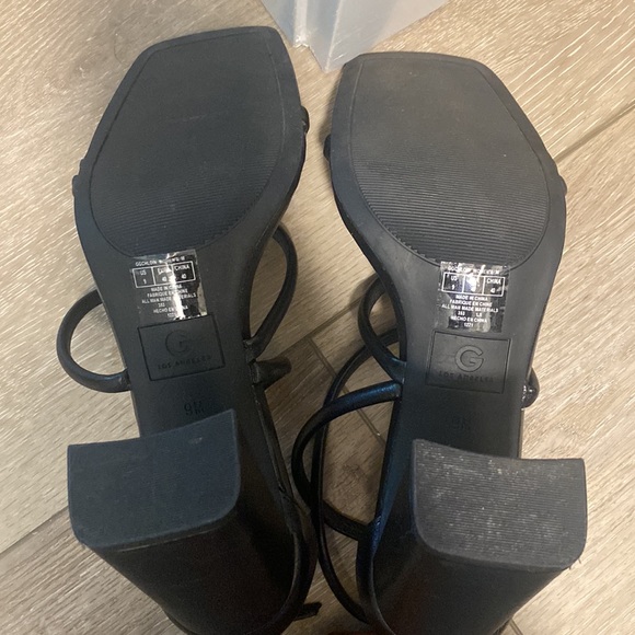 Black Strappy Sandals - Picture 3 of 4